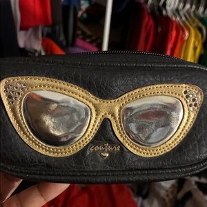 Black and Gold Glasses Case
